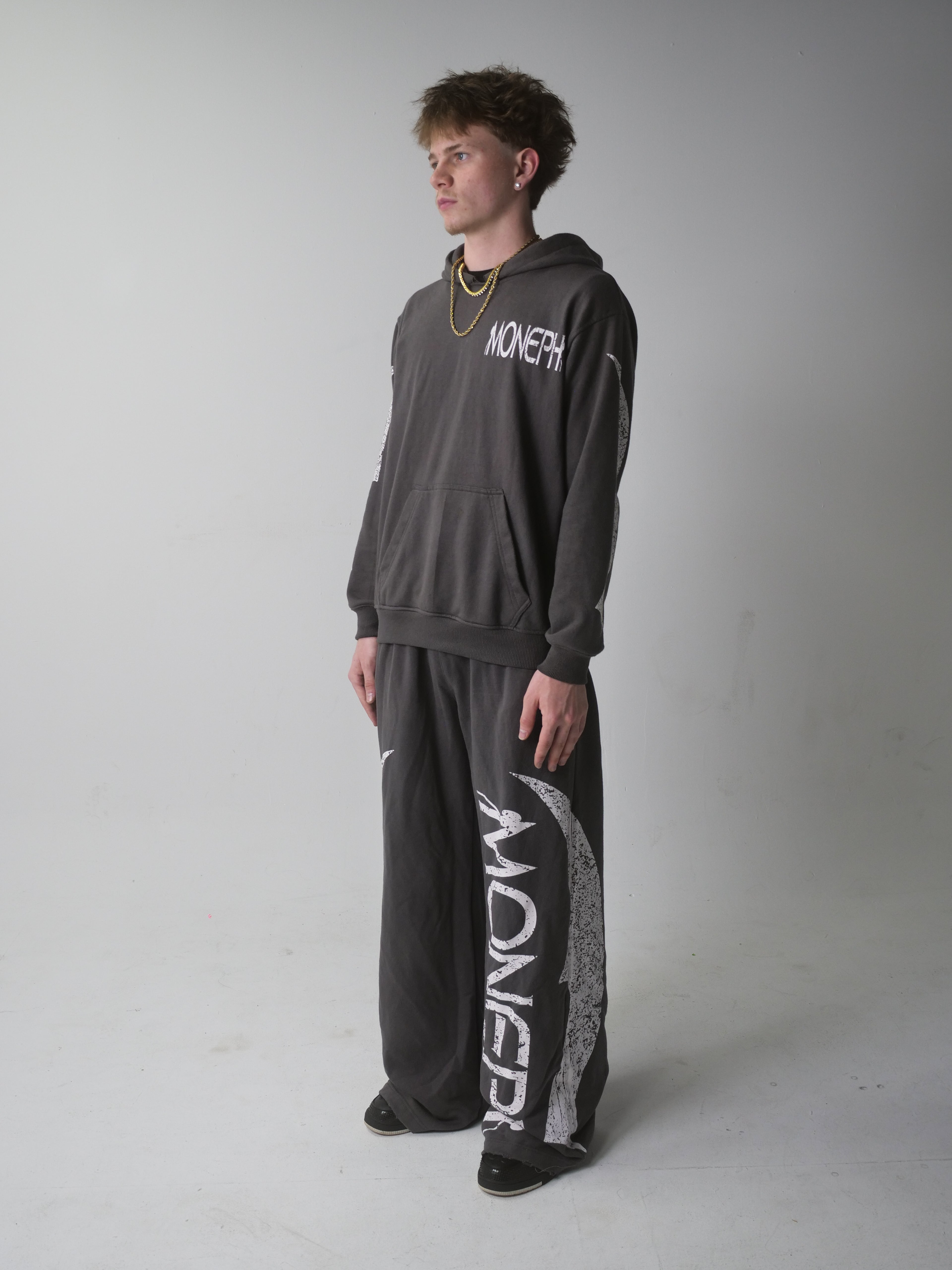 Moneph "PRINCIPUM" GREY HOODIE