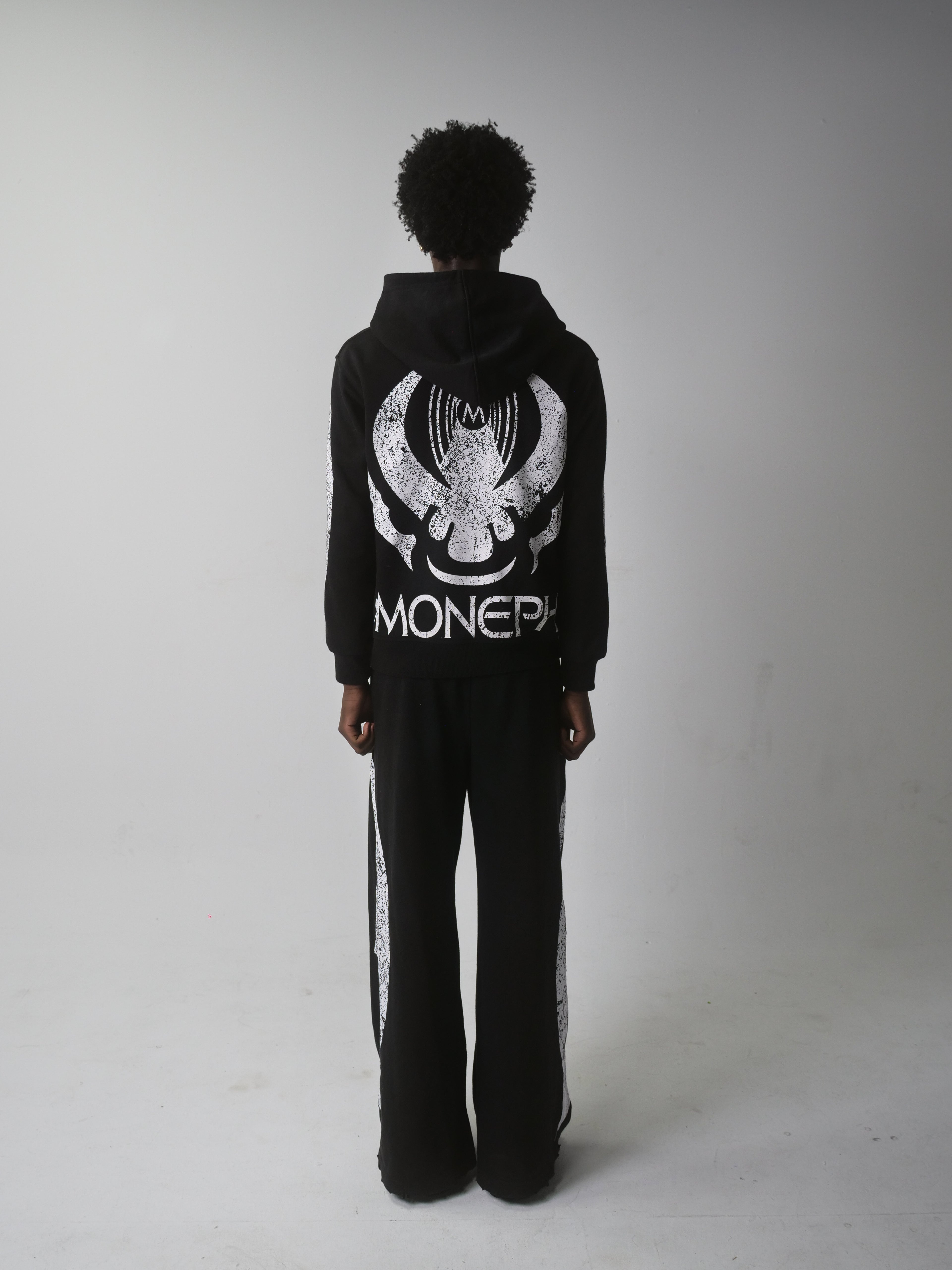 Moneph “PRINCIPUM” BLACK HOODIE