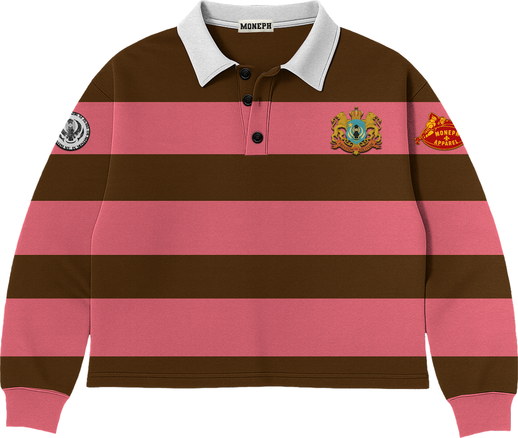 'ADVENTUS' PINK + BROWN RUGBY