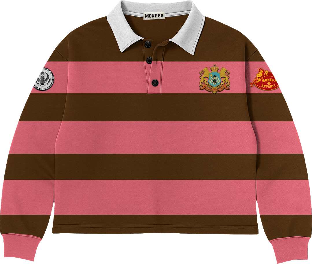 'ADVENTUS' PINK + BROWN RUGBY