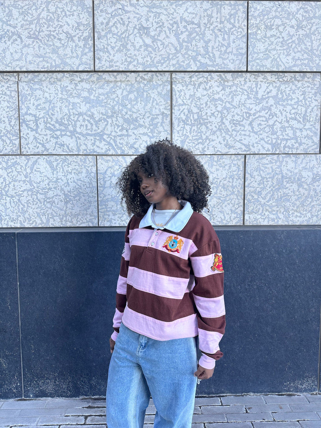 'ADVENTUS' PINK + BROWN RUGBY