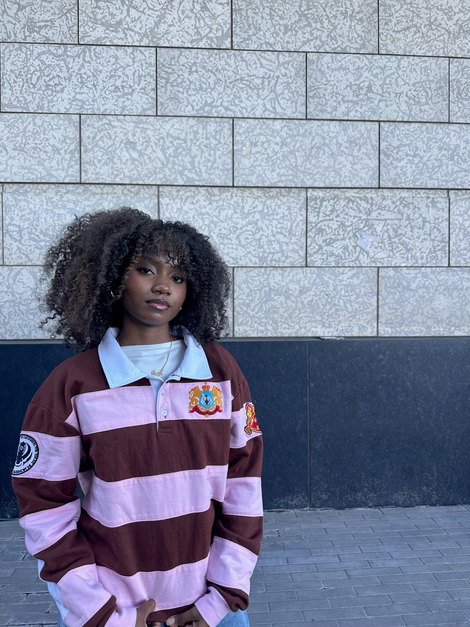 'ADVENTUS' PINK + BROWN RUGBY