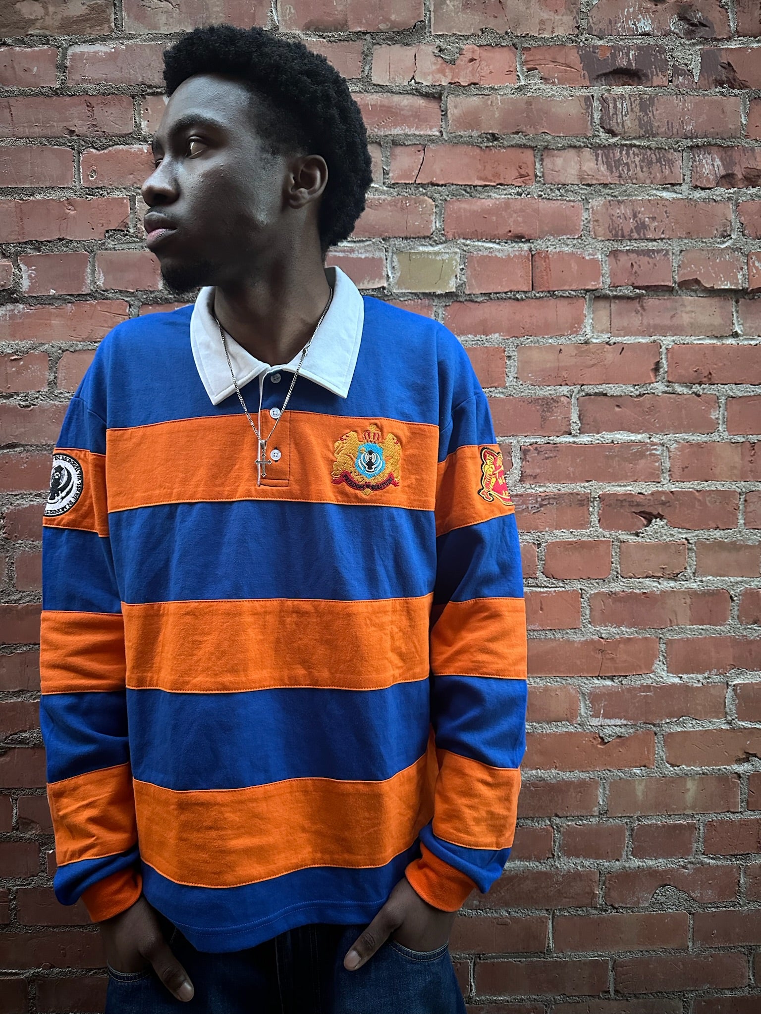 'ADVENTUS' BLUE + ORANGE RUGBY