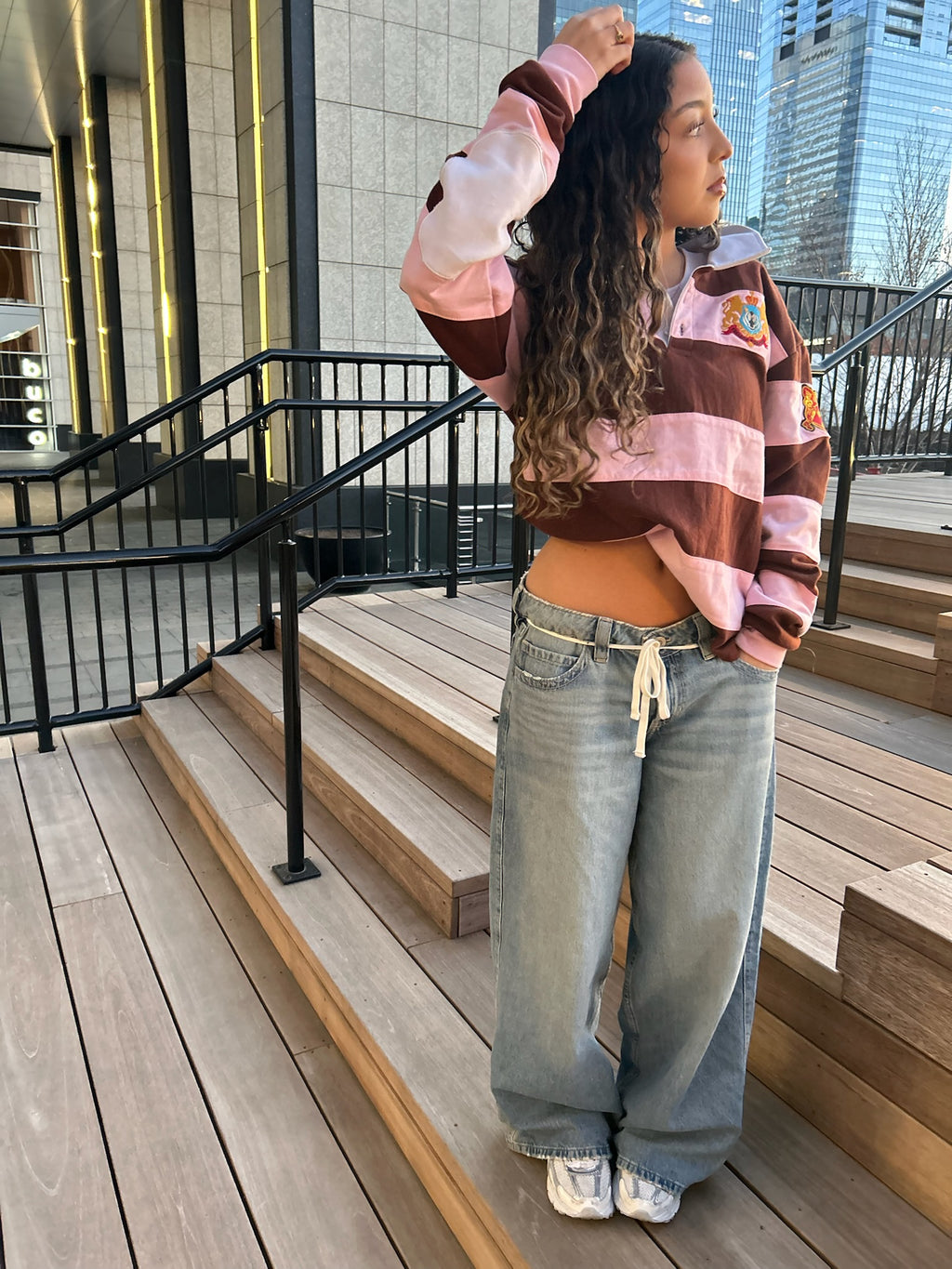 'ADVENTUS' PINK + BROWN RUGBY